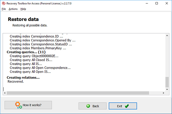 cara memperbaiki alat basis data akses