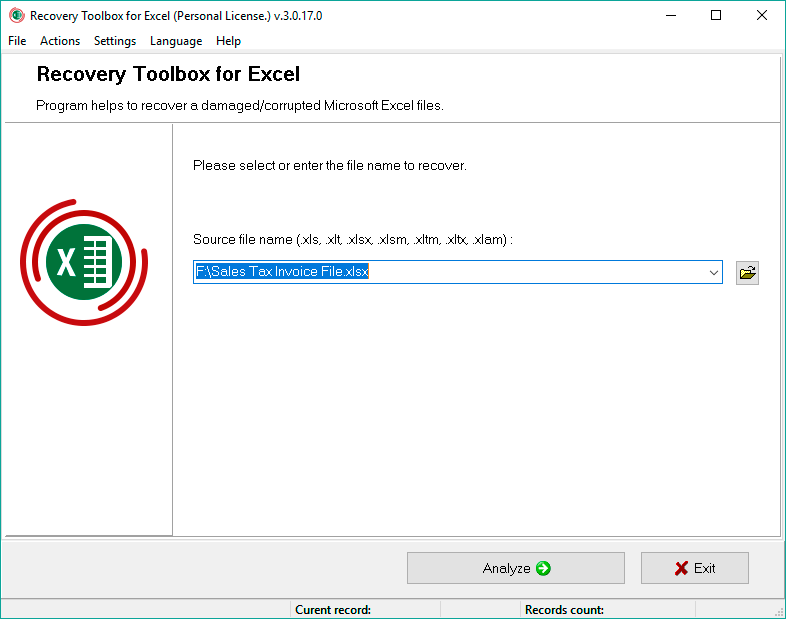 memulihkan file excel