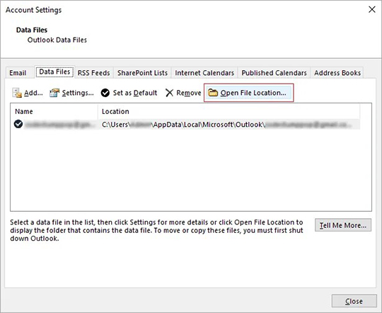 cara menambahkan file ost di outlook