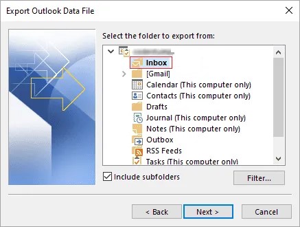 cara membuka file ost outlook