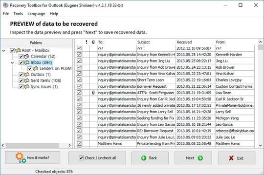 Unduh alat pemulihan microsoft outlook