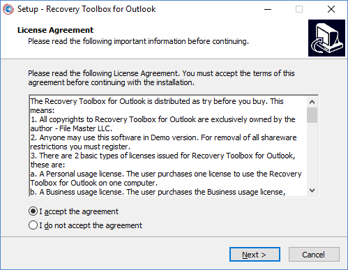 pemulihan Microsoft Outlook yang mudah