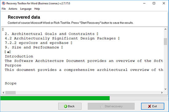 memulihkan teks mengunduh Microsoft word